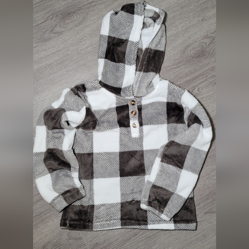 Girls' Warm Fleece Hooded Pullover (8y-9y) L